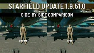 Starfield - Update 1.9.51.0 Ultra Graphics Side-By-Side Comparison (2K, DLAA, Ultra) w/ Timestamps