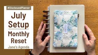 July Monthly Reset Routine | Classic Discbound Planner Setup | Jane’s Agenda