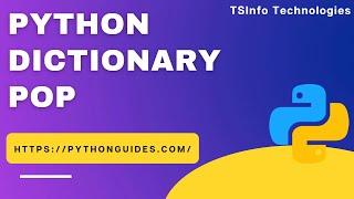 How to use the pop function in Python Dictionary | Python Dictionary Pop