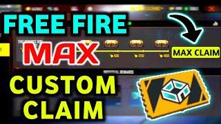 FREE FIRE MAX DOG TAG COUNT COMPLETE | FREE FIRE MAX CUSTOM CLAIM | HOW TO CLAIM CUSTOM IN FF MAX ||