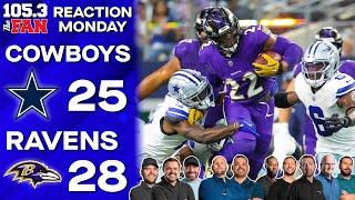 Reaction Monday: Cowboys 25, Ravens 28