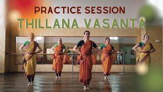 Practice session - Thillana Vasantha - by Nakshatra students - Kyiv, Ukraine