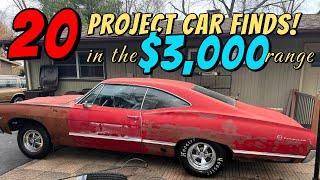 Top 20 Classic Cars Under $4,000 – 50s and 60s Projects On Sale!