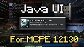 JAVA UI For MCPE 1.21.2 | Pack that transforms MCPE UI into JAVA Minecraft UI!