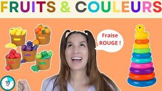 Les Couleurs & Les Fruits ! Learn Fruits and Colors in FRENCH ! Songs and educational Games !