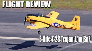 E-flite T-28 Trojan 1.1m BNF Assembly & Flight Review | E-flite's Smartest trainer yet!