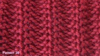 Rib Stitch - Free Knitting Patterns - Watch Knitting - Stitch 25