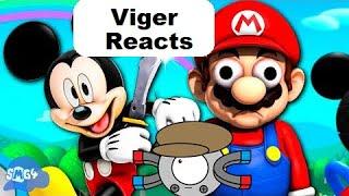 Viger Reacts to SMG4's "If Mario Was In... Disney"