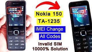 Nokia 150 TA-1235 IMEI Change Code | Invalid SIM Solution | PTA Registration Codes | IMEI Repair