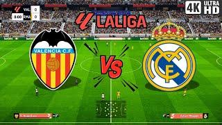 EN VIVO :  Real Madrid  Vs Valencia | Spain - La Liga 24/25 | Match En Vivo  Simulation Gameplay |