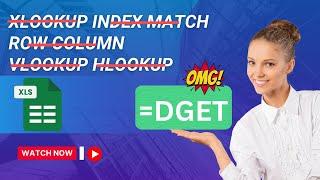 Why #DGET is Better Than #VLOOKUP, #XLOOKUP & #INDEXMATCH! The Ultimate Time Saving #exceltips