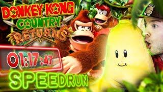  Donkey Kong Country Returns SPEEDRUN (World Record) | Domtendo Reaktion