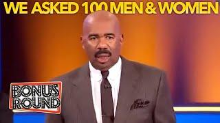 WE ASKED 100 MARRIED MEN & WOMEN! Steve Harvey Family Feud USA