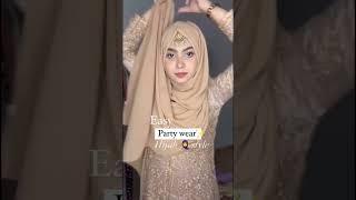 Eid and Party wear Hijab tutorial  #hijab #hijabtutorial #2023 #viral #shorts