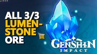 All Lumenstone Ore Genshin Impact