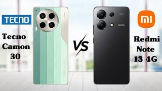 Tecno Camon 30 vs Redmi Note 13 4G | Full Comparison