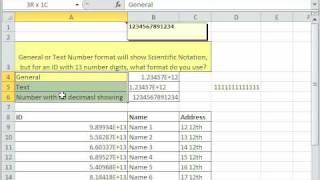 Excel Magic Trick 477: 13 Digit Number ID Shows Scientific Notation!?