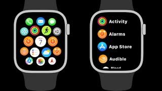 Apple Watch Series 4  - How to Change from List View to Grid View | App View