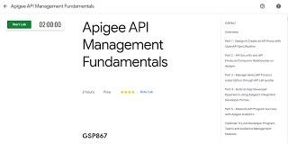 Apigee API Management Fundamentals | GSP867 Lab Explained (2022)