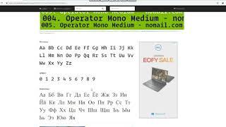 Operator Mono for free