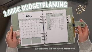 Budgetplanung März| 2000€ verplanen | Budgetieren mit der Umschlagmethode