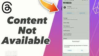 how to Fix threads Content Not Available