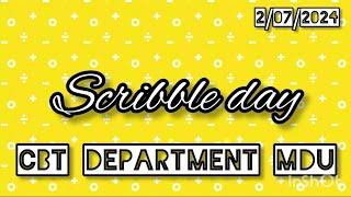 Scribble | Day | Celebrations | Centre for biotechnology | MDU | 2k24.