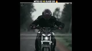 MT15 V2 VS DUKE 125  ️ || Mr Unknown Facts || Ft. @Rider Hurricane   || #shorts