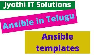 15 Ansible templates IN TELUGU