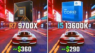 RYZEN 7 9700X vs INTEL I5-13600K | Test in 6 Games