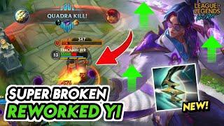 REWORKED MASTER YI IS SUPER BROKEN!!  (NEW BEST BUILD & RUNES) | Wild Rift