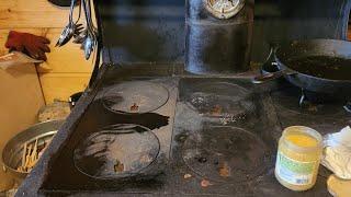 cleaning a great majestic cookstove