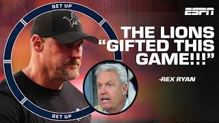 The Lions 'ABSOLUTELY GIFTED THIS GAME'  - Rex Ryan REACTS to the 49ers to the Super Bowl | Get Up