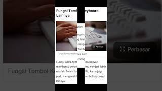 fungsi Ctrl pada microsoft word ctrl A-Z dan menjelaskan fungsi tombol keyboard lainnya