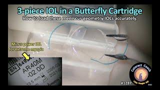 CataractCoach 1287: butterfly cartridge 3-piece IOL loading