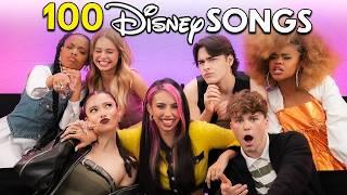 Disney's Descendants Cast Tries To Sing 100 Disney Songs In 10 Minutes!