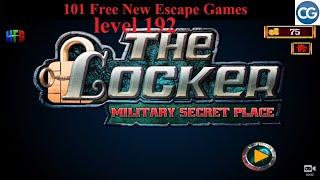 101 Free New Escape Games level 192 - The Locker MILITARY SECRET PLACE - Complete Game