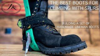 The BEST Boots For Climbing With Spurs! How Custom Lineman Boots Are Built by JK Boots
