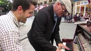 Spontaneous Jazz duet on Street Piano in Paris #1 with Frans Bak