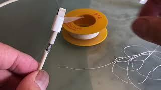 Repairing Frayed iPhone Lightning or USB Cable