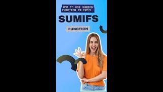 How to use SUMIFS Function in Excel with Multiple Conditions. #exceltips #sumifs #shorts #trending