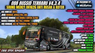 OBB BUSSID TERBARU V4.3.4 SOUND MERCY OH1626 | GRAFIK ETS2 SUPER HD 4K | OBB BUSSID SPEK RINGAN