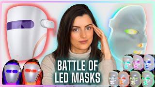 AFFORDABLE LED MASKS FACE OFF: Lumamask Pro vs. LightAura LED  Face Mask by Project E Beauty