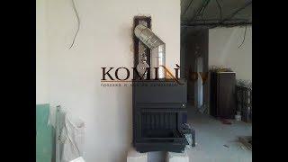 Монтаж дымохода из нержавеющей стали для камина Kratki Zuzia 16kw.