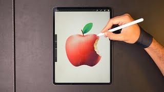 Drawing an Apple with Procreate 