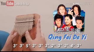 QING FEI DE YI - Meteor Garden OST | KALIMBA COVER WITH NUMBERED NOTATION TABS FOR BEGINNERS