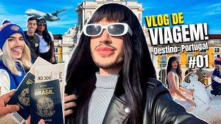 Vlog #01 - Minha primeira VIAGEM internacional, começamos por Portugal! ️ | Andy Ferreira