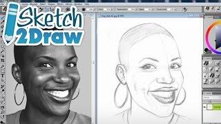 How to Draw a Portrait Using Guidelines with Corel Painter