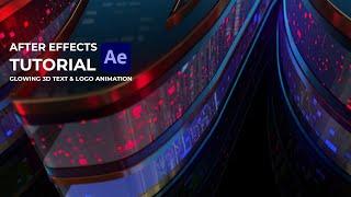 Glowing 3D Text and Logo Animation | After Effects Tutorial | Element 3D