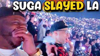 SUGA SLAYED!! | Agust D in LA DAY 2 Concert Vlog 